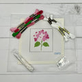 Blue Poppy Designs Pink Hydrangea Needlepoint Kit