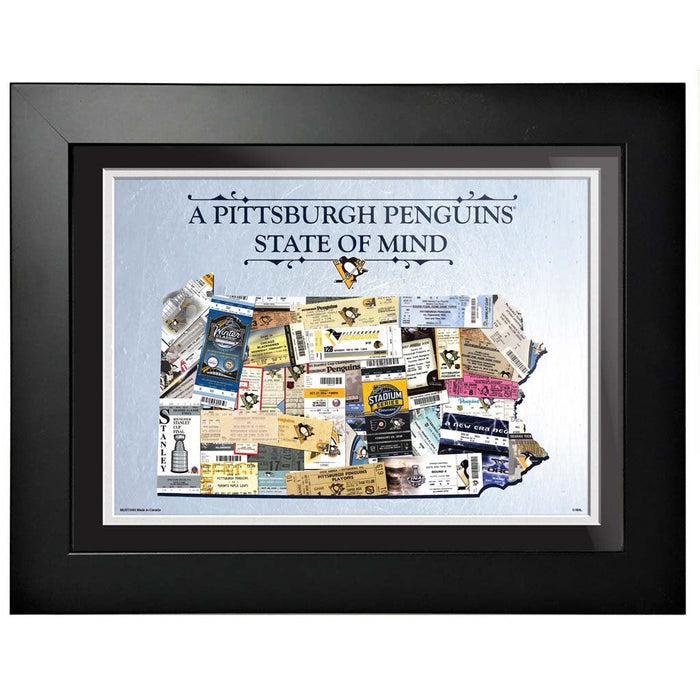 Pittsburgh Penguins 12x16 State of Mind Framed Artwork