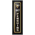 Pittsburgh Penguins 6" x 22" Established Framed Sign