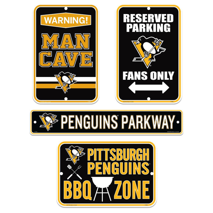 Pittsburgh Penguins Four Pack Fan Sign Set