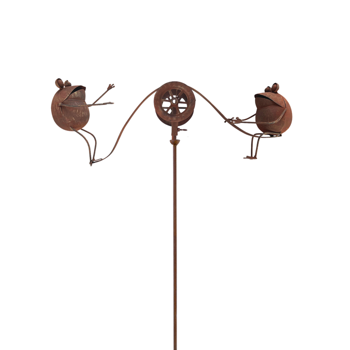 Plump Frogs Balancer Garden Stake - 44"