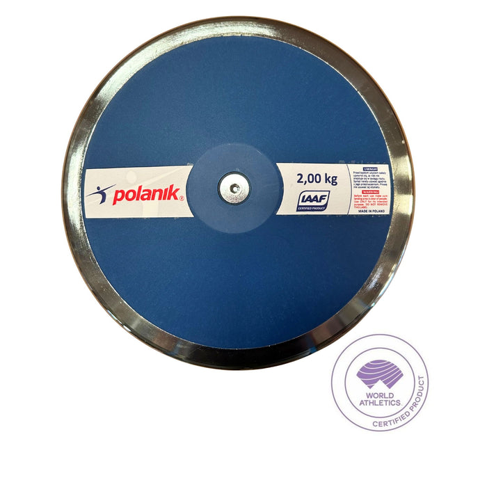Polanik competition discus|blue side plates|steel rim