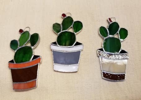 Potted Cactus Suncatcher