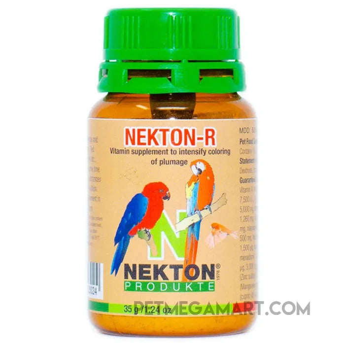 Contains the carotenoid Canthaxanthin to preserve and enhance red parts of plumage and deepen other colours.