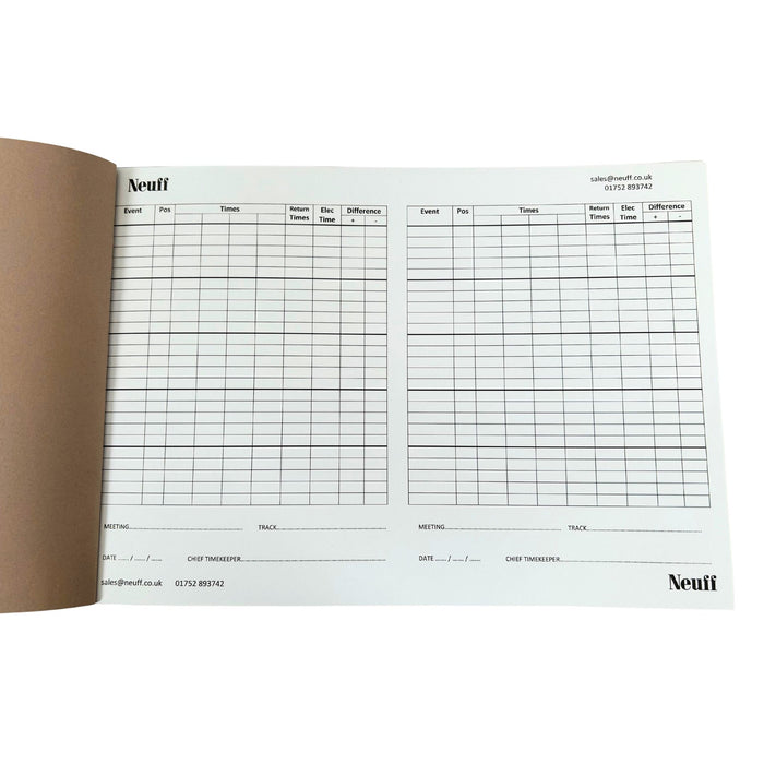 Results Sheet Pad - Time Keeper - Pressure Copy (NCR) or Plain