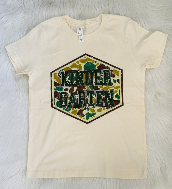 Retro Camo Kindergarten Tee