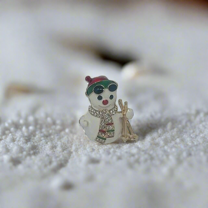 Roman Snowman Ski with Poles Pin