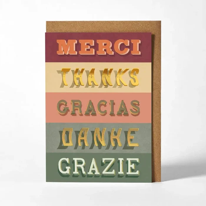 Roomytown - Merci, Thanks, Gracias Card-Roomytown Inc-treehaus