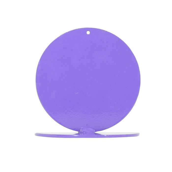 Small purple steel round marker for marking jump run-ups