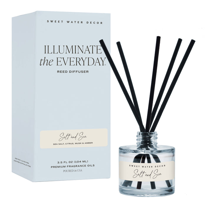 Salt and Sea Reed Diffuser- Blue Vessel