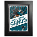 San Jose Sharks 12 x 16 Classic Framed Artwork