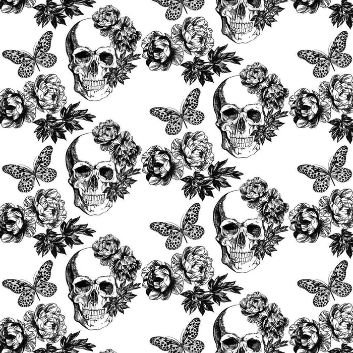 Sanbao Underglaze Skull Flower
