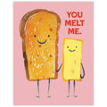 Scarecrow & Nut Tree - You Melt Me - Recycled Love card for foodies-Scarecrow & Nut Tree-treehaus