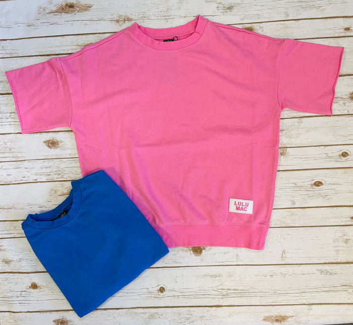 Short Sleeve Terry Cloth Top