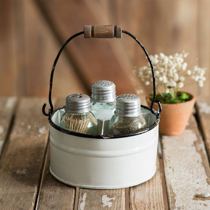 S&P and Toothpick Caddy