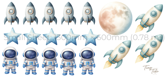 Space Wall Stickers Set