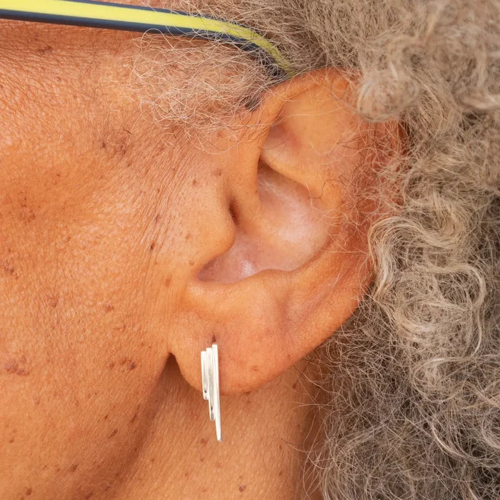 Stepped Bar Post Earrings
