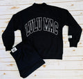 Stitch Mockneck Terry Sweatshirt