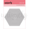 Stitched Nesting Hexagon Die