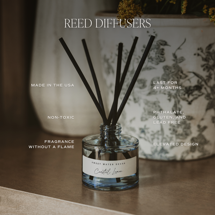 Stress Relief Reed Diffuser- Blue Vessel