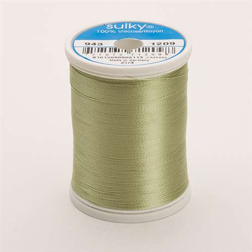 Sulky 40 wt 850 Yard Rayon Thread - 943-1209 - Lt Avocado