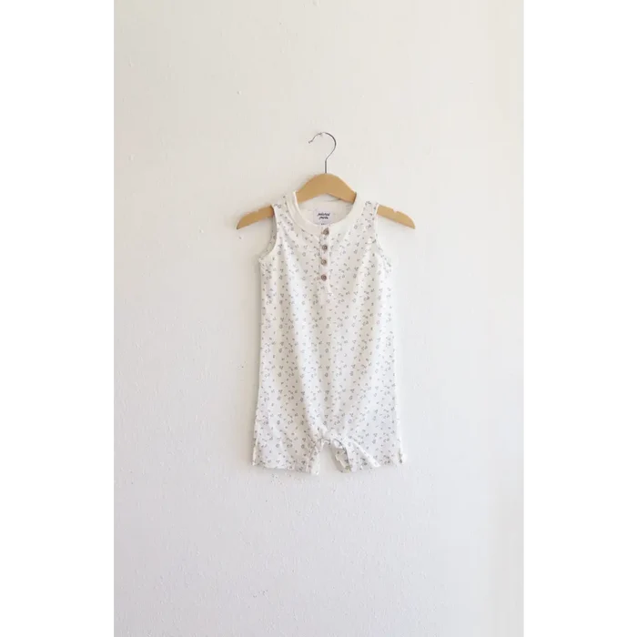 Super Soft Organic Cotton Romper for Babies (Floral Print)