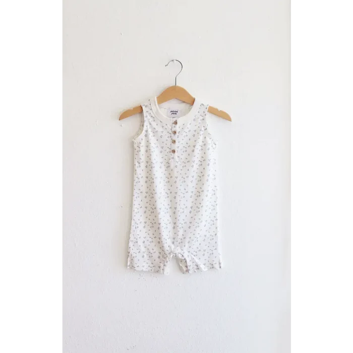 Super Soft Organic Cotton Romper for Babies (Floral Print)