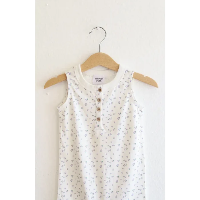 Super Soft Organic Cotton Romper for Babies (Floral Print)
