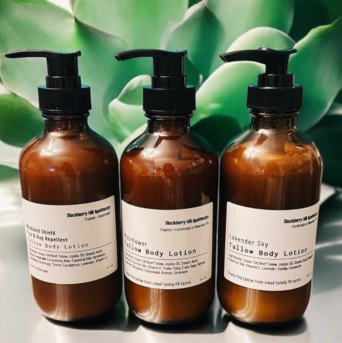 Tallow Body Lotion: Lavender Sky