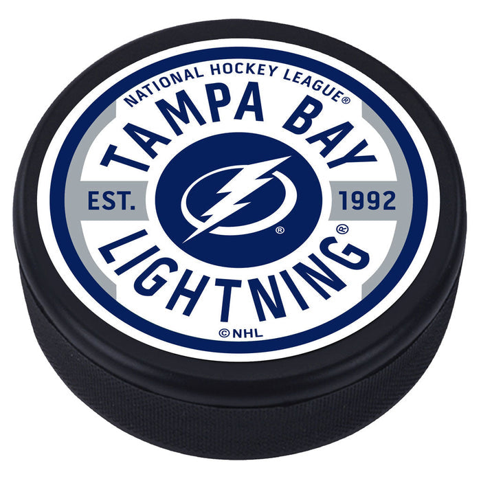 Tampa Bay Lightning Gear Textured Puck