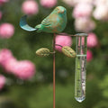 Teal Bird Rain Gauge