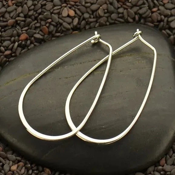 Teardrop Hoop Earrings