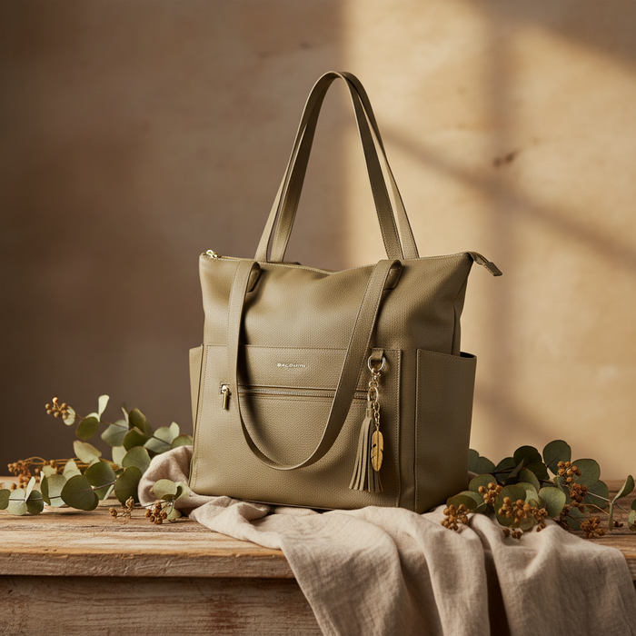 Stylish diaper bags and accessories including backpacks, waterproof wet bags, and wipes clutches for parents by GoodStuff Co