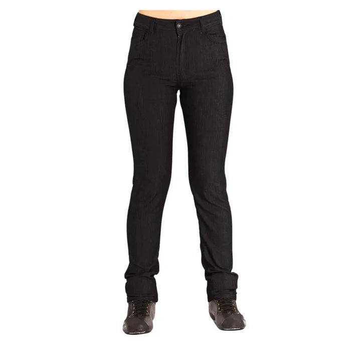 TKD WOMENS KEVLAR LINED AMBER H/RISE STRETCH SLIM JEANS