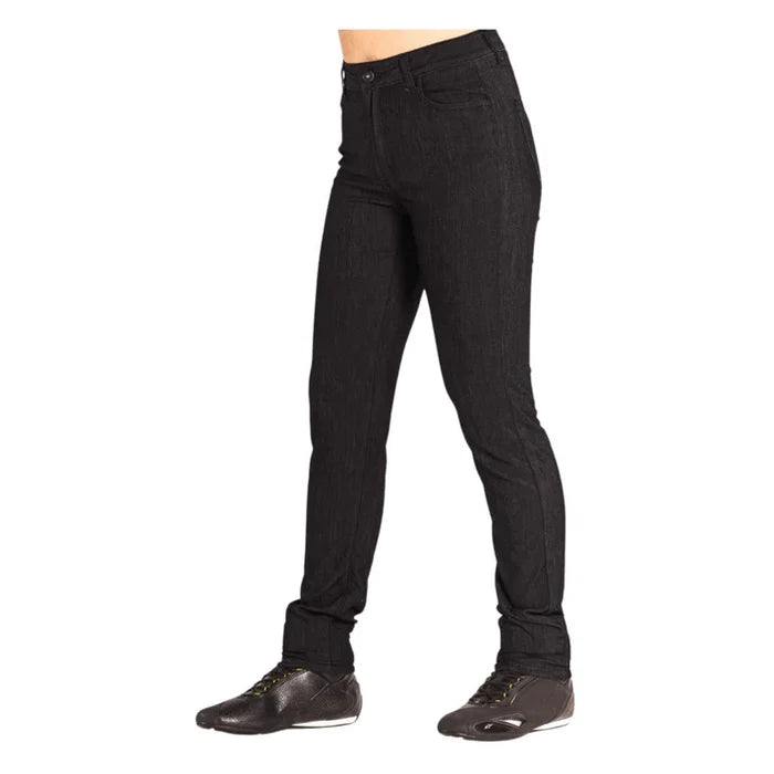 TKD WOMENS KEVLAR LINED AMBER H/RISE STRETCH SLIM JEANS