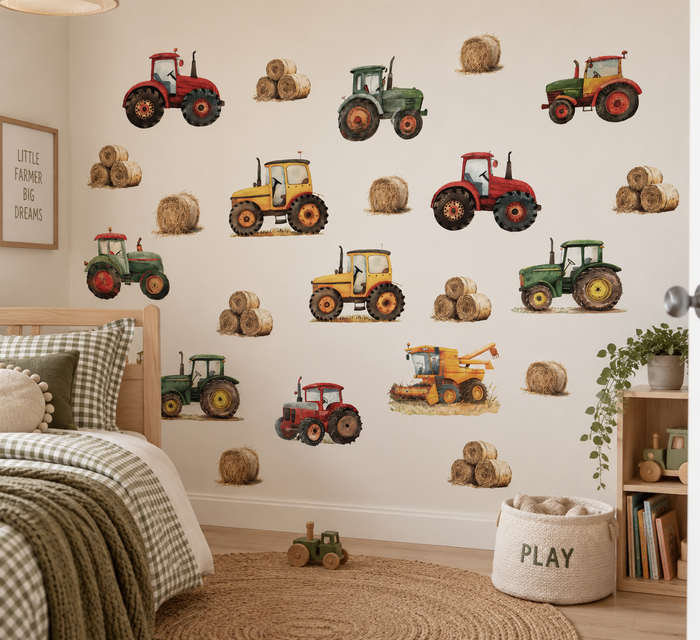 Tractor Farm Wall Sticker Set