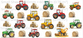 Tractor Farm Wall Sticker Set