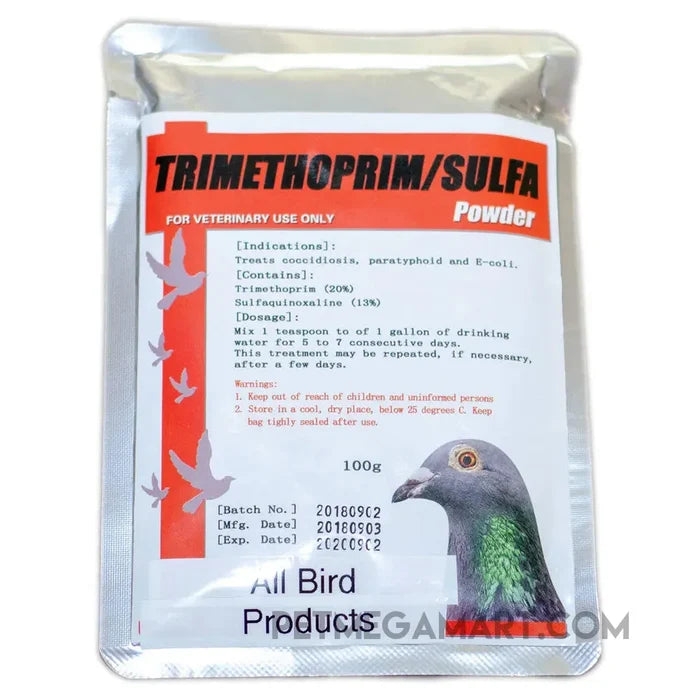 Trimethoprim/Sulfa Powder Generic - Bird Cocci Support