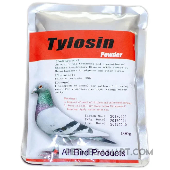Tylosin Tartrate 99% Powder for Pigeons and Birds – CRD Respiratory Support