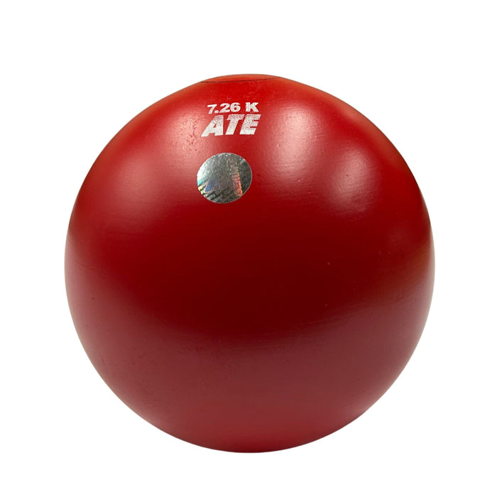 ATE 7.26kg turned shot in red