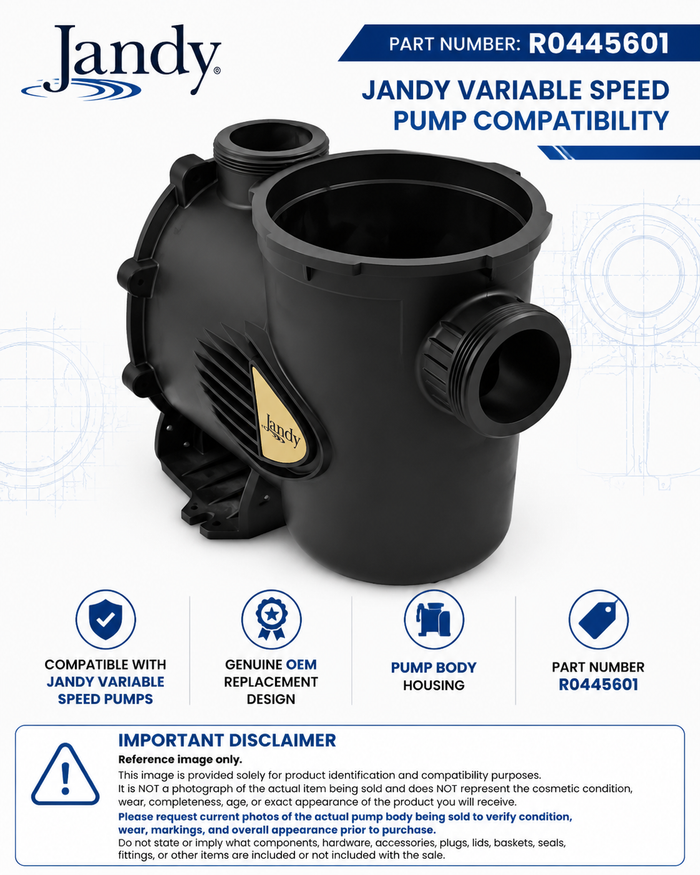 USED Jandy Stealth R0445601 Pump Body for Variable Speed Pool Pumps
