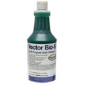 Vector Bio-5 Drain Cleaner bottle, 1 Quart, targets drain flies and organic gunk in drains.