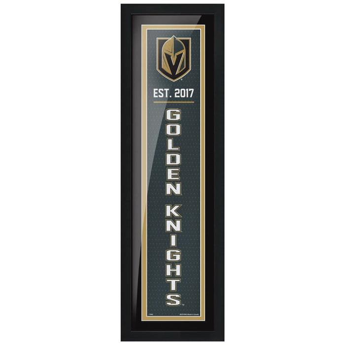 Vegas Golden Knights 6x22 Established Framed Sign