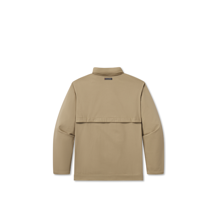 Khaki | Back | zip-up hood
