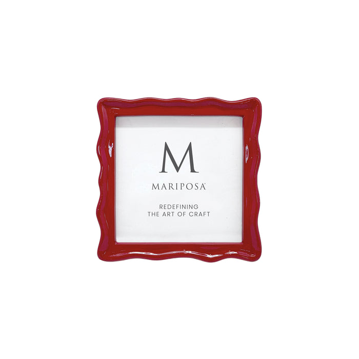 Wavy Red 4x4 Frame