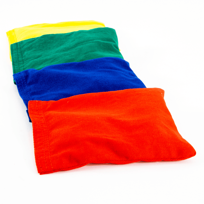 Set of 10 colourful 150g bean bags