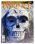 Magazine cover titled 'Weird N.J.' with a stone skull design.