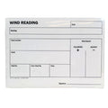 Athletic officials wind speed reading pad