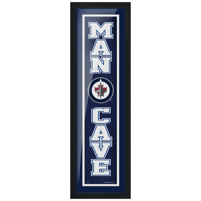 Winnipeg Jets 6x22 Team Man Cave Framed Artwork