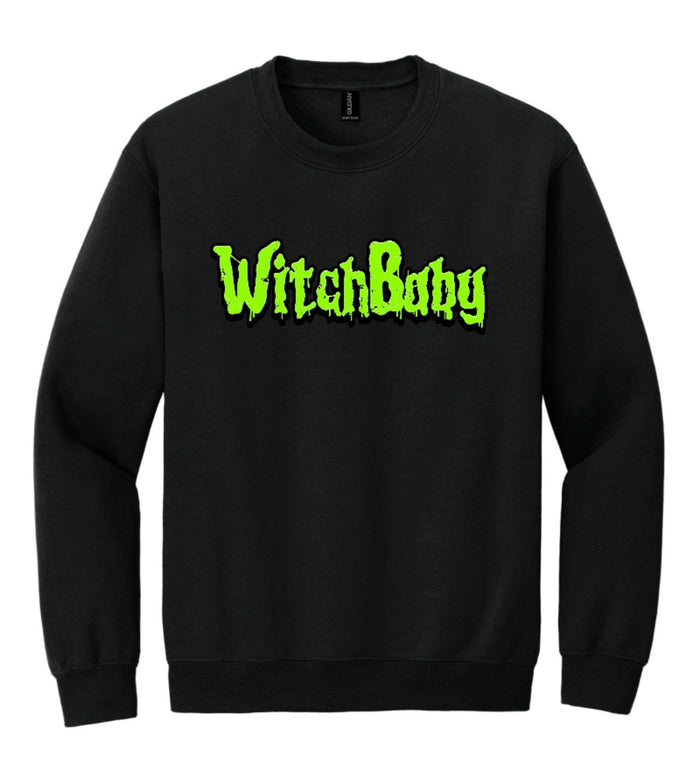 Witch Baby Halloween Crew Neck Sweatshirt